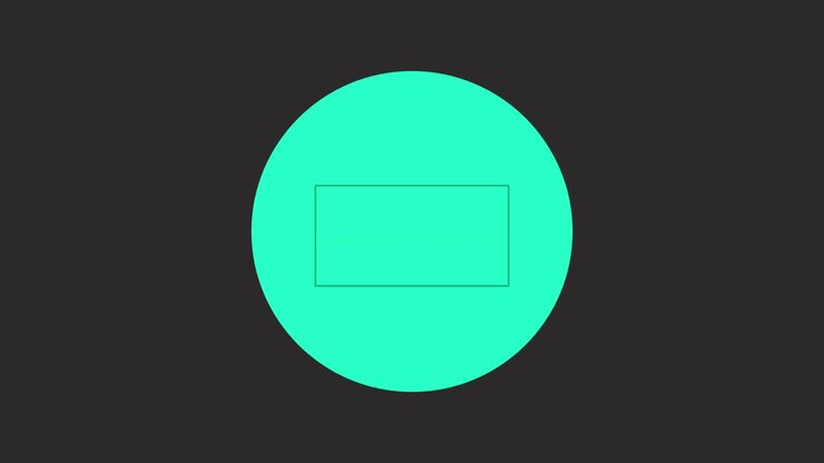 Happy New Year text with green circles on black modern gradient