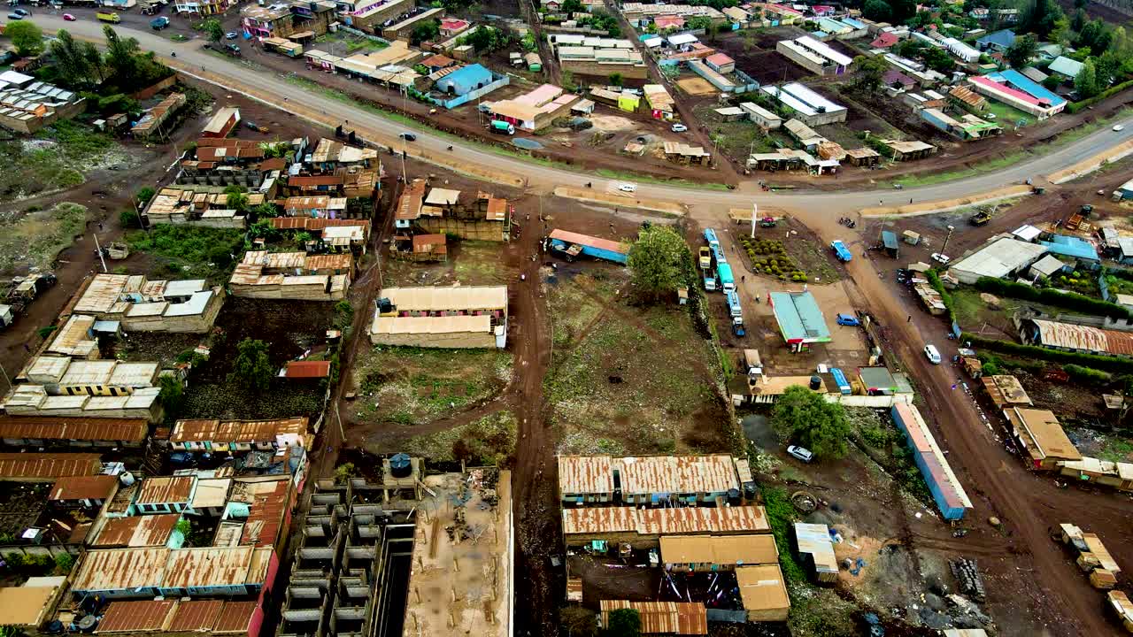 나이로비 시골 도시 풍경 케냐 도시 스카이 라인