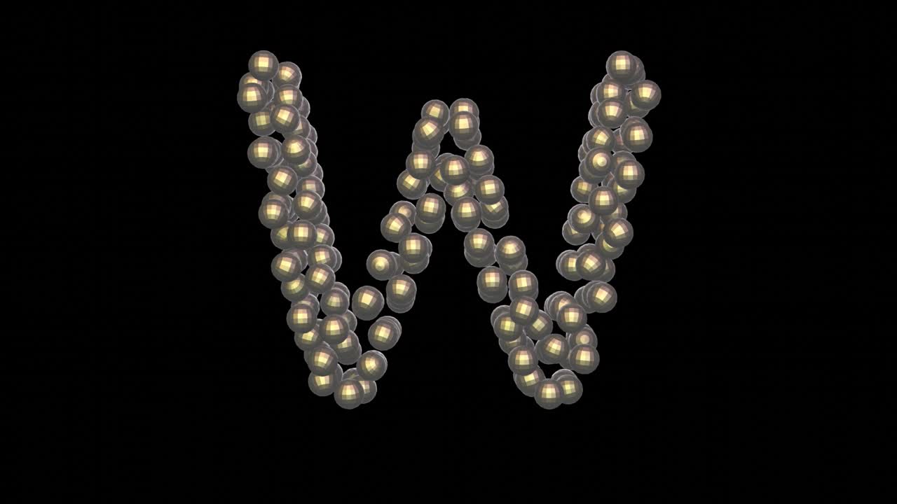 letra de fuente con tema de discoteca w