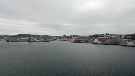 Puerto-De-Stavanger,-Condado-De-Rogaland-En-Noruega