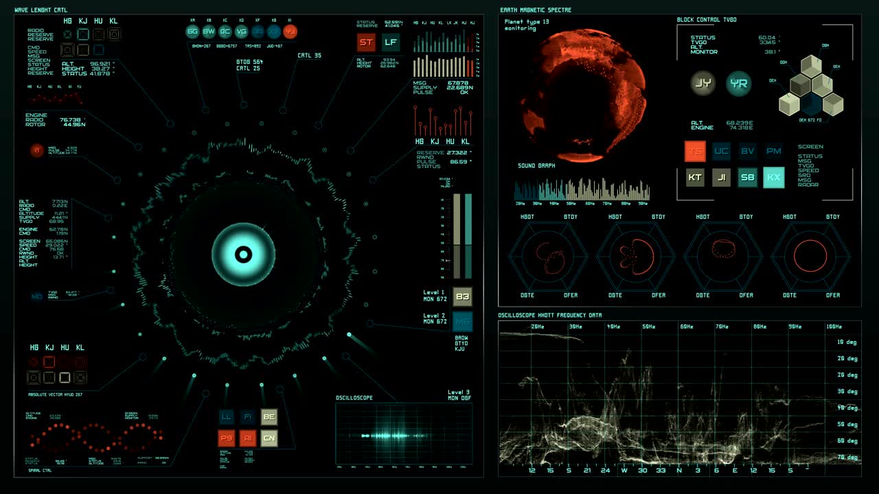 interfaz futurista | hud | pantalla digital