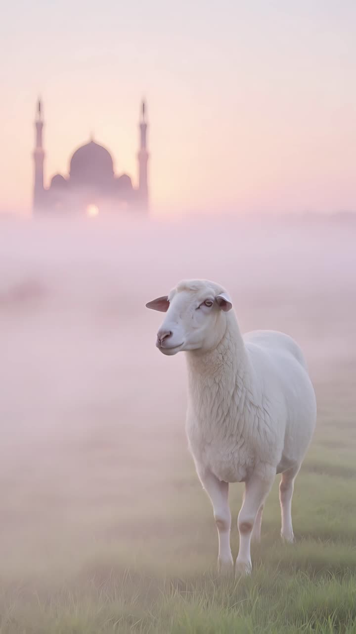 Eid al-Adha Moschea Sfondo islamico 4K