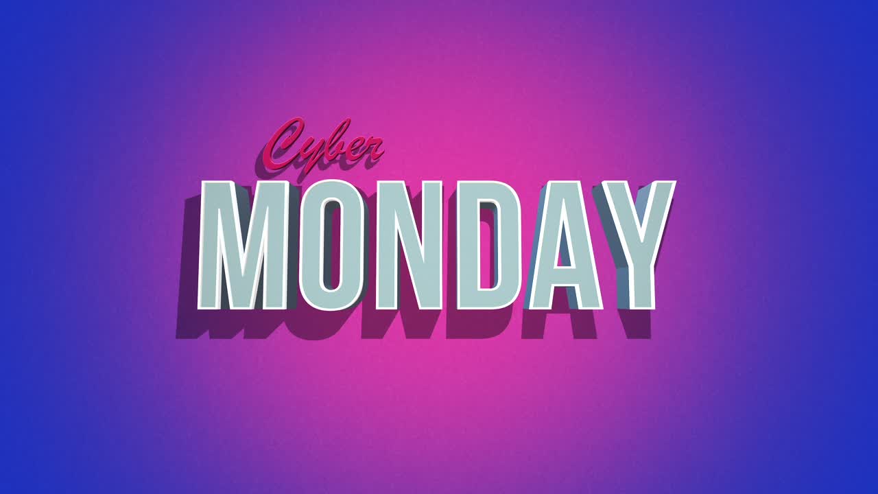 vibe retro: cyber monday en el estilo clásico de los 80 con textura grunge