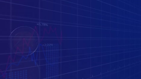animación del procesamiento de datos sobre la moneda.