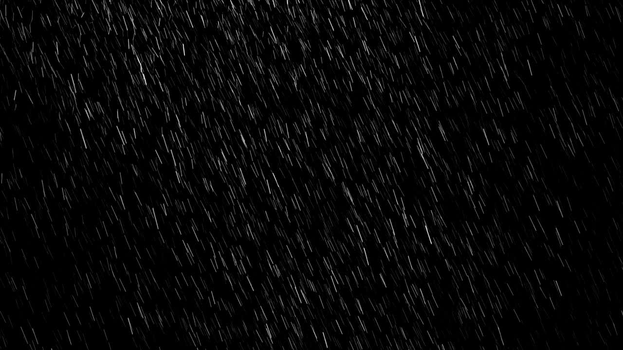 Rain with Gentle Wind Overlay Loops. Wide Camera Angle.