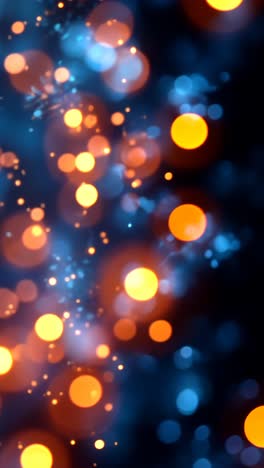 colorful bokeh lights sparkle in a dark background during a night event