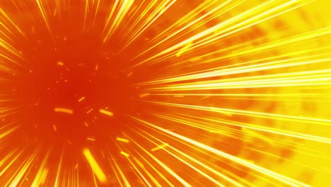 manga or comic book lines animation. action speed effects with sparks. light rays, explosion, power. hyper speed warp loop animation. radial lines.