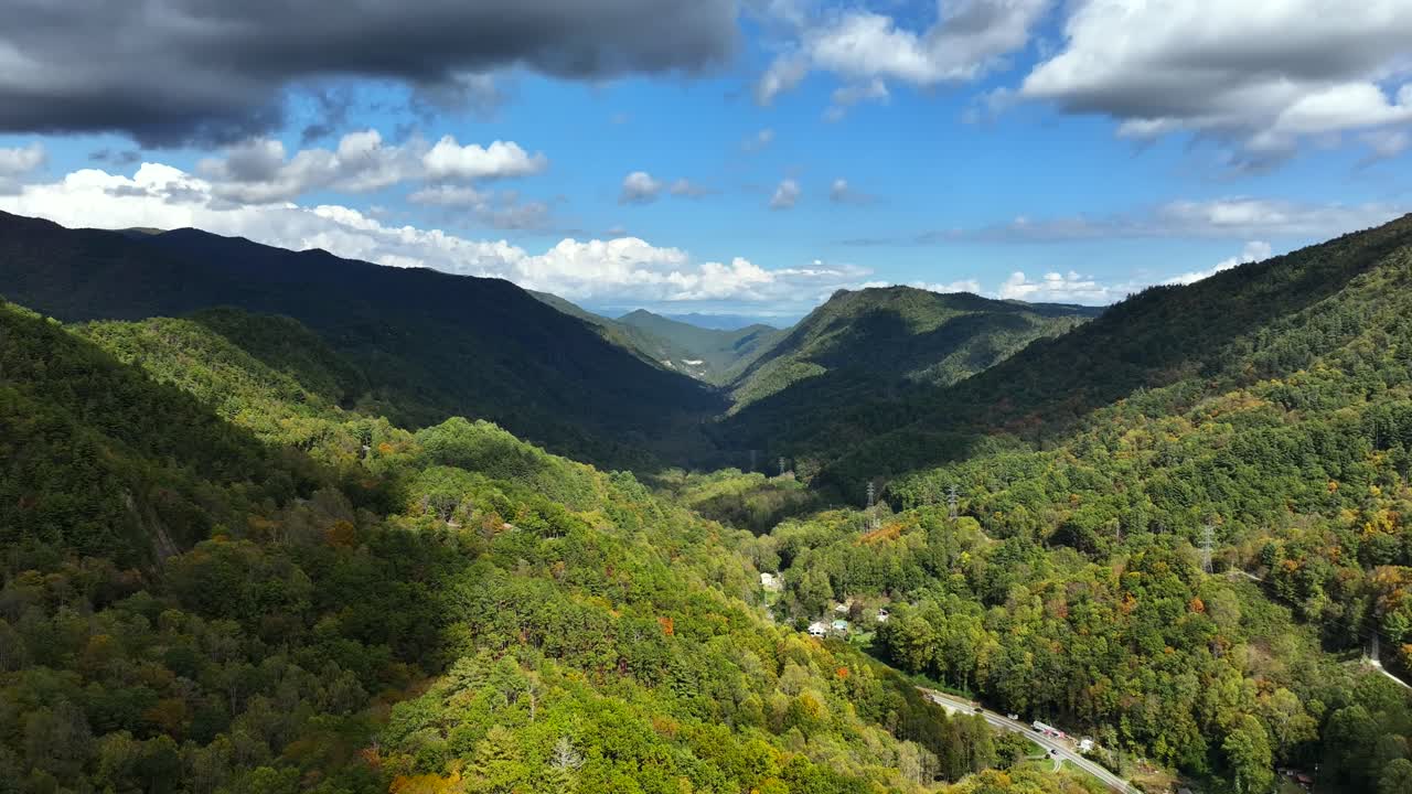 Hills and mountains near Murphy North Carolina