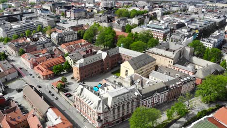 antena: casco antiguo de trondheim en noruega
