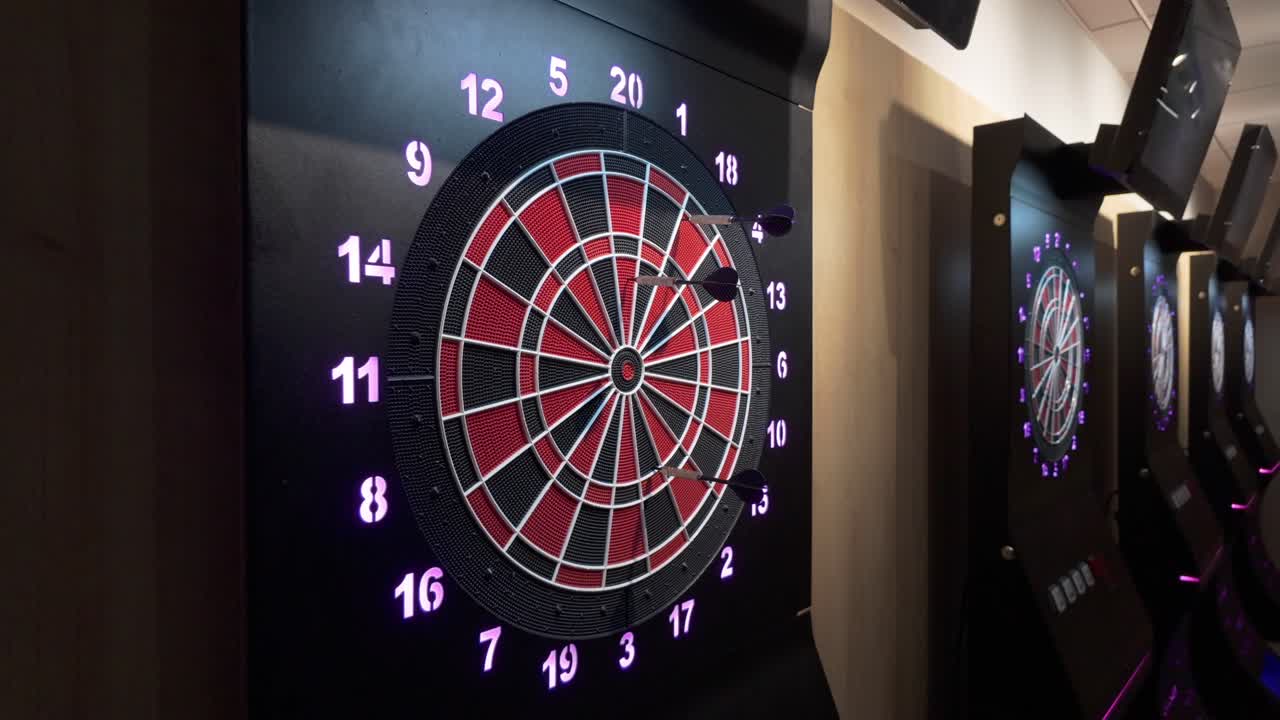 Darts Boards in a Bar or Arcade