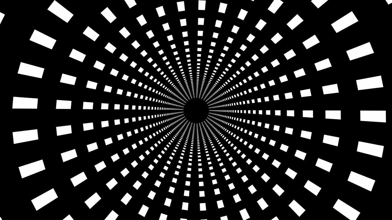 Sort og Hvid Abstrakt Spiralmønster