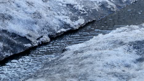 snowmelt stream ice water