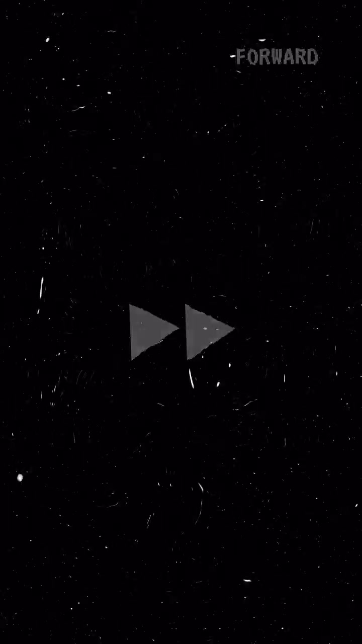 Retro Fast Forward Screen with Glitch and Static Effect