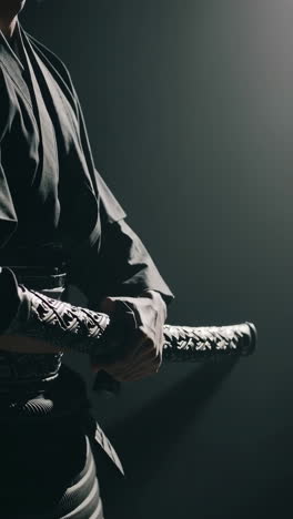 samurai practicing kenjutsu