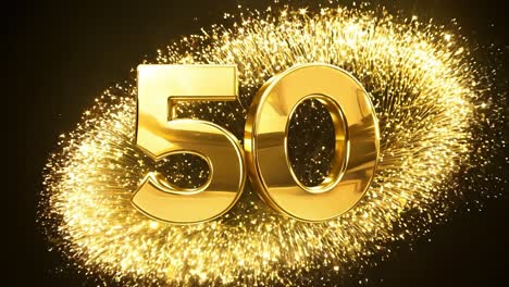 golden 50th anniversary celebration