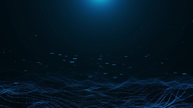 Digital landscape technology speed connect background cyber nano information abstract big data