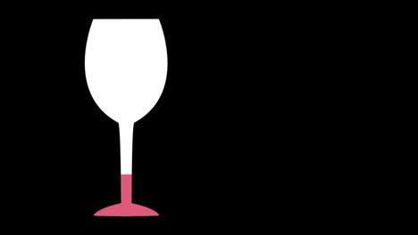 wine glass filled with red colour