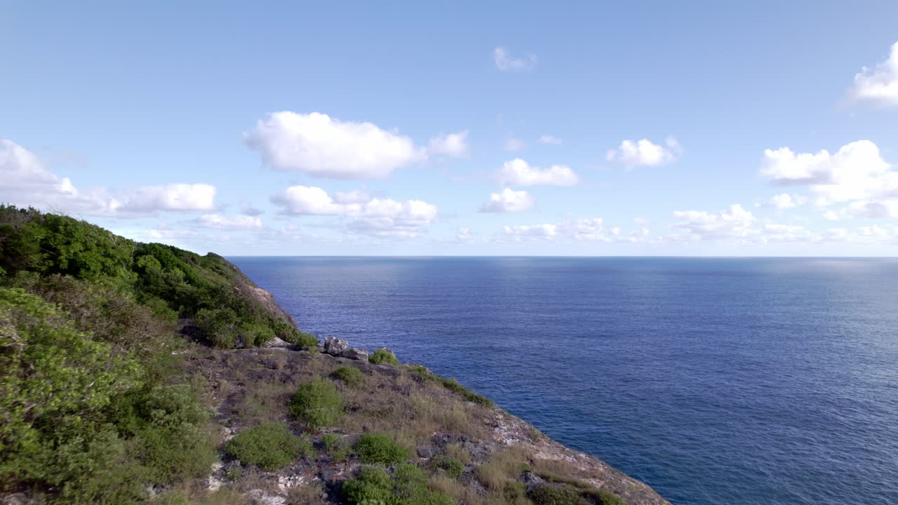 Vista panoramica della Pointe de la Grande Vigie a Grande-Terre in Guadalupa, Francia