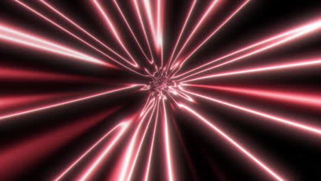 agujero de gusano de túnel espacial deformado rojo con bordes brillantes de aurora fluida