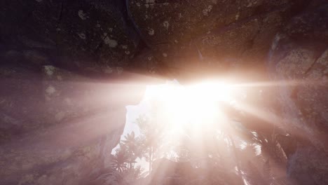 Sun-Light-inside-Mysterious-Cave