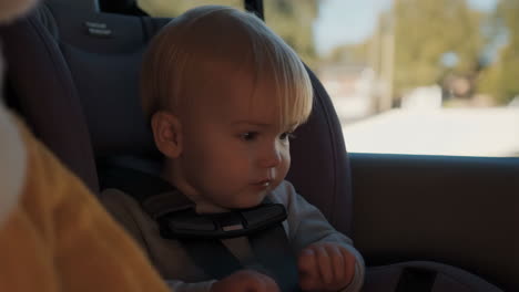 baby in a car seat