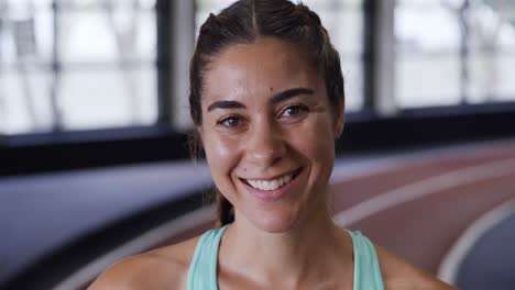 retrato en un gimnasio