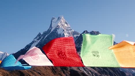 beautiful mountain  fishtail view from mardi trek, nepal