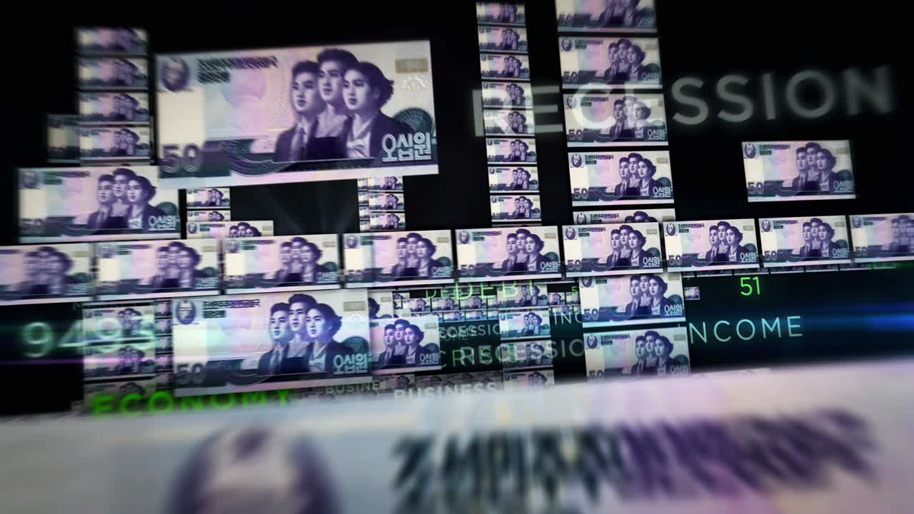 북한은 돈, 지폐, 원활한 루프 비행을 이겼다.