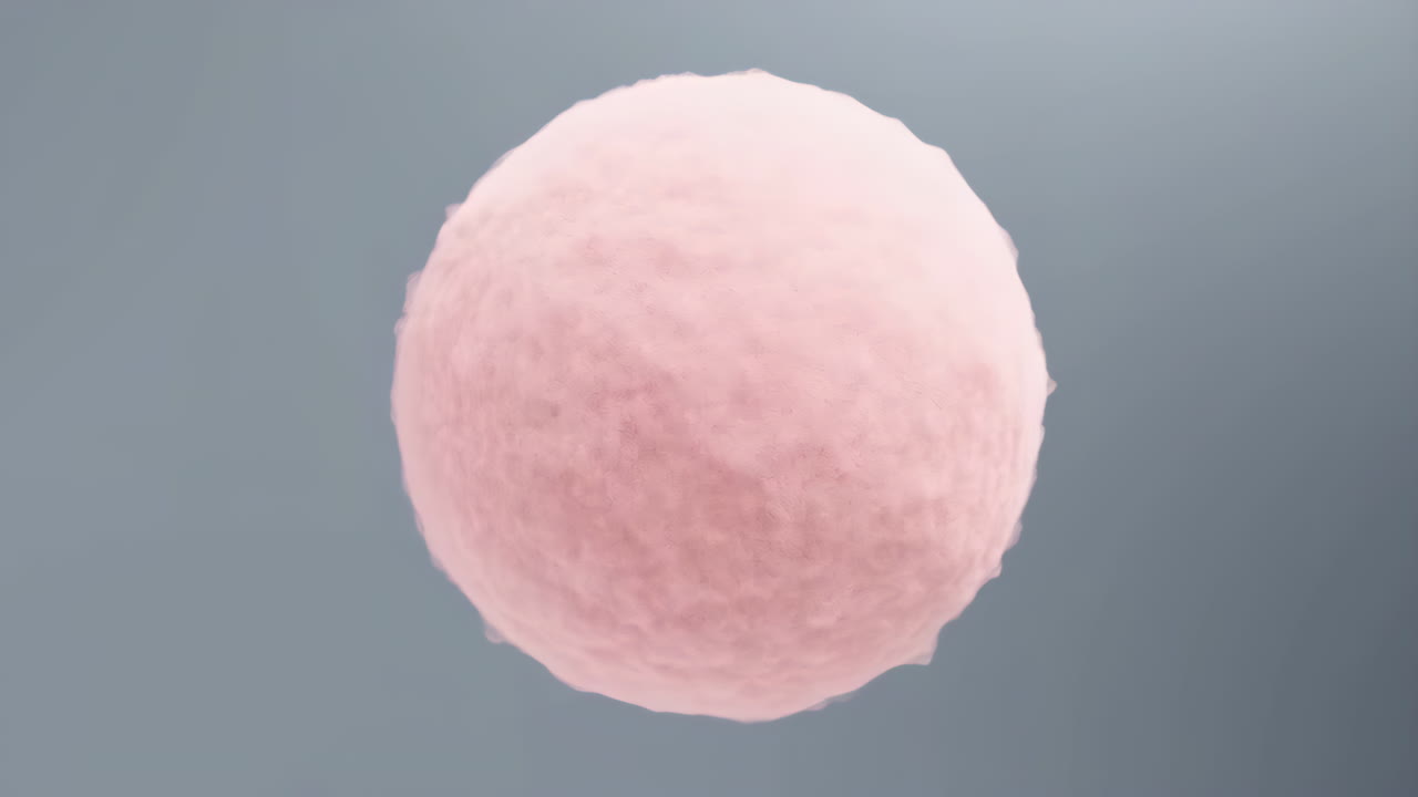 Microscopic Pink Cell