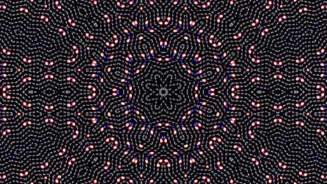 hermoso caleidoscopio abstracto que brilla, una luz radiante que regula los movimientos sutiles