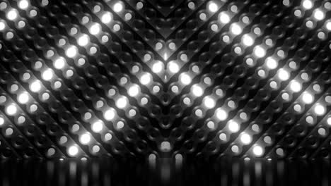 black and white stage lighting pattern