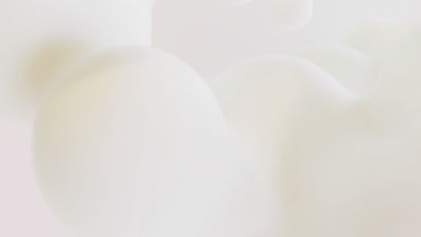 soft pastel shapes moving on white background