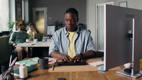 person working in office