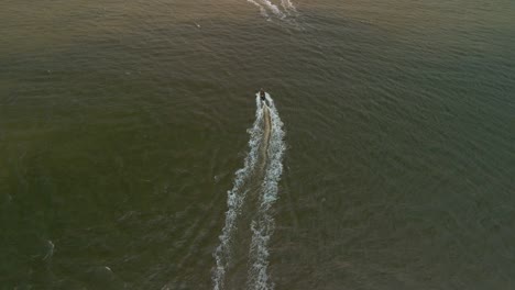 boat on the lagoon in lagos via the atlantic ocean