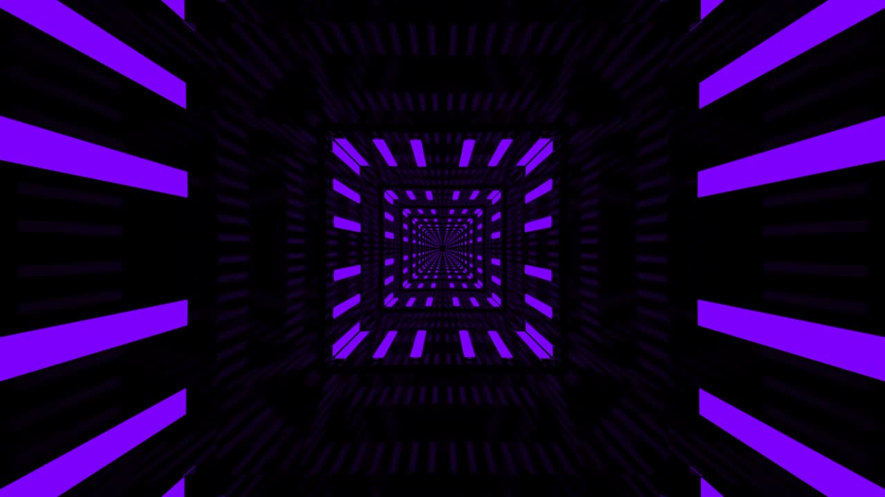 Technological Looped Abstract Background Hallway Tunnel