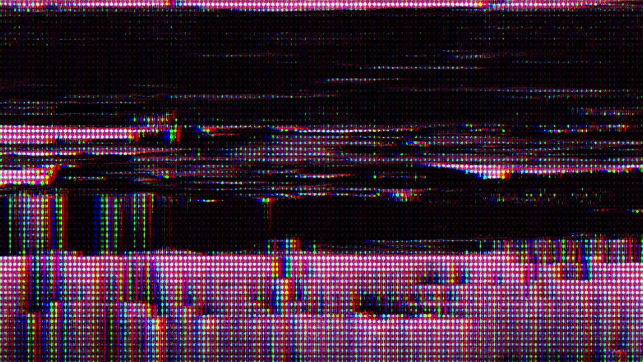 Abstrakt digital glitchstøj og statisk forvrængning.
