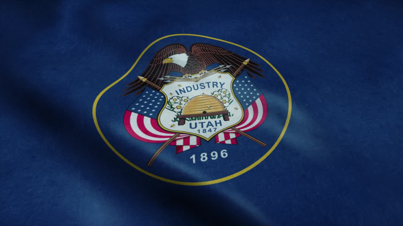 유타 주의 발이 바람에 흔들리고, 매우 상세한 직물 질감으로 완벽한 루프가 있습니다.