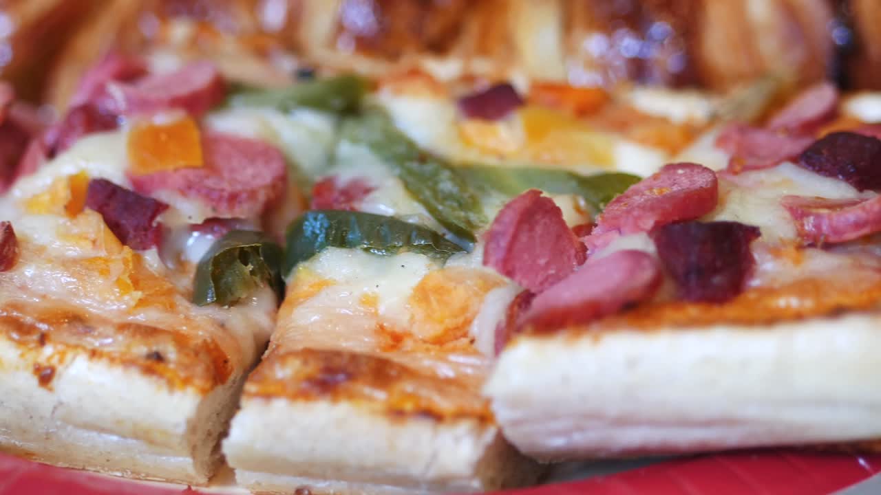 Turkish Pizza with Sausage and Vegetables