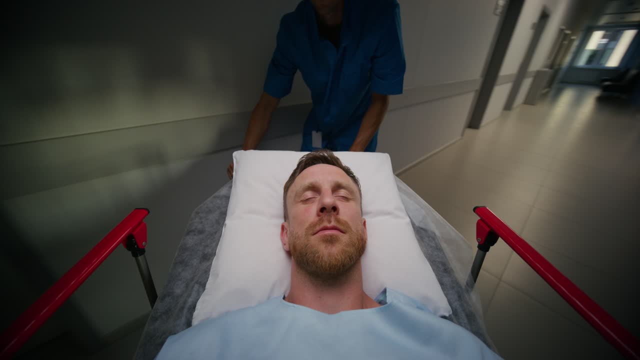 Hospital Patient on Stretcher