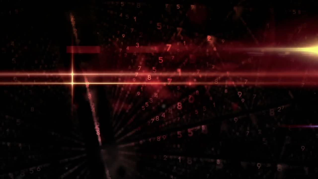 animación del procesamiento de datos en la placa de circuitos del procesador