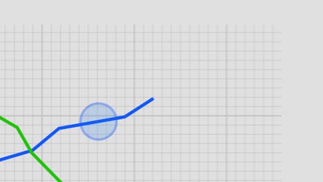 gráfico de líneas gráfico de puntos gráfico de finanzas de negocios gráfico de datos cifras estadísticas dinero 4k