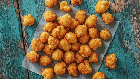 crispy fried corn nuggets