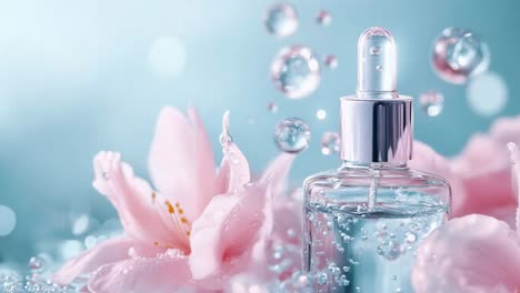 floral skincare serum