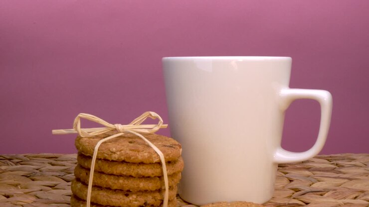 Deliziosi biscotti d'avena sul tavolo