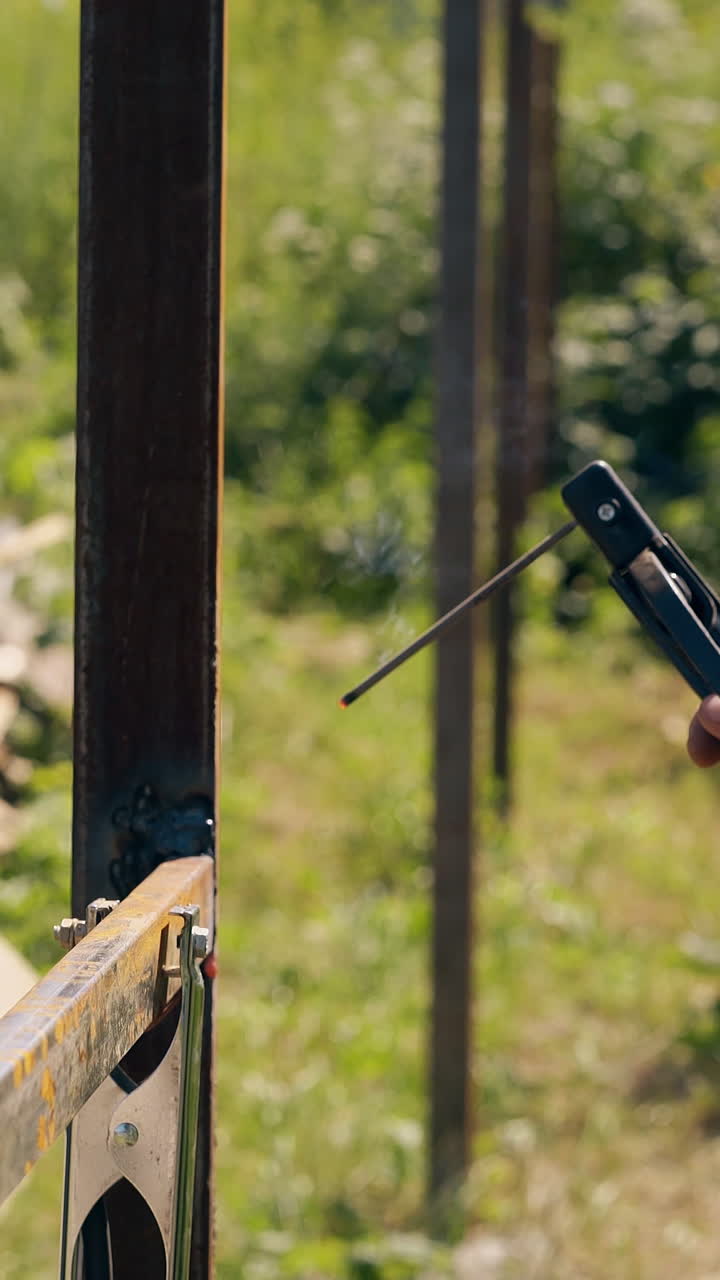 Welding Metal Frame for Fence or Gate