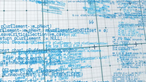 animation of data processing over grid