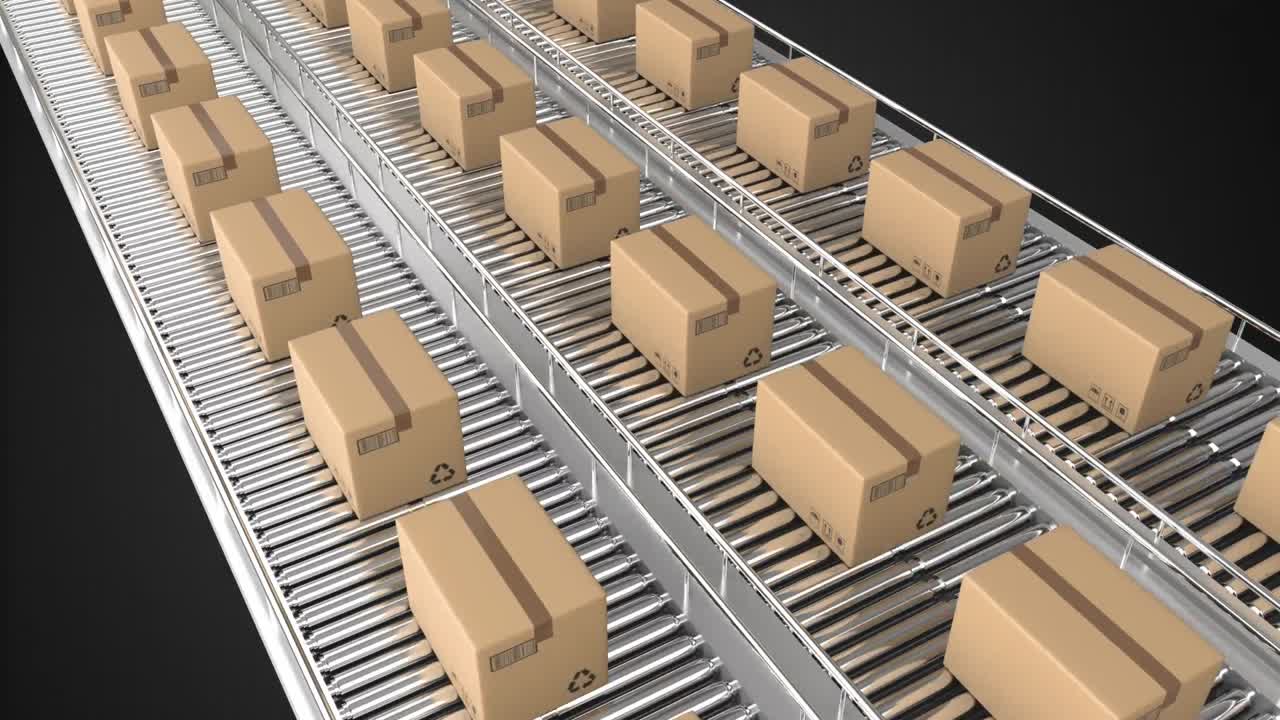 배송 센터에 있는 패키지