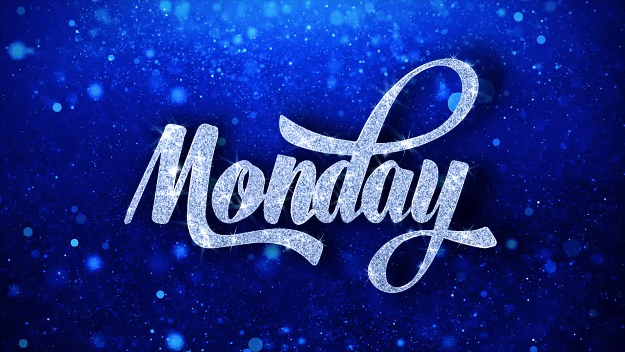 Monday Glitter Text