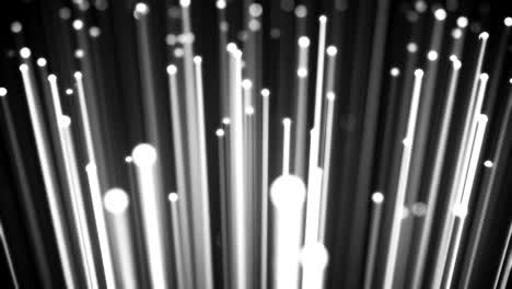 tracking fiber optic cable across the frame.