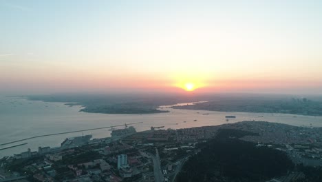 aerial view of istanbul city landscape. 4k footage in turkey